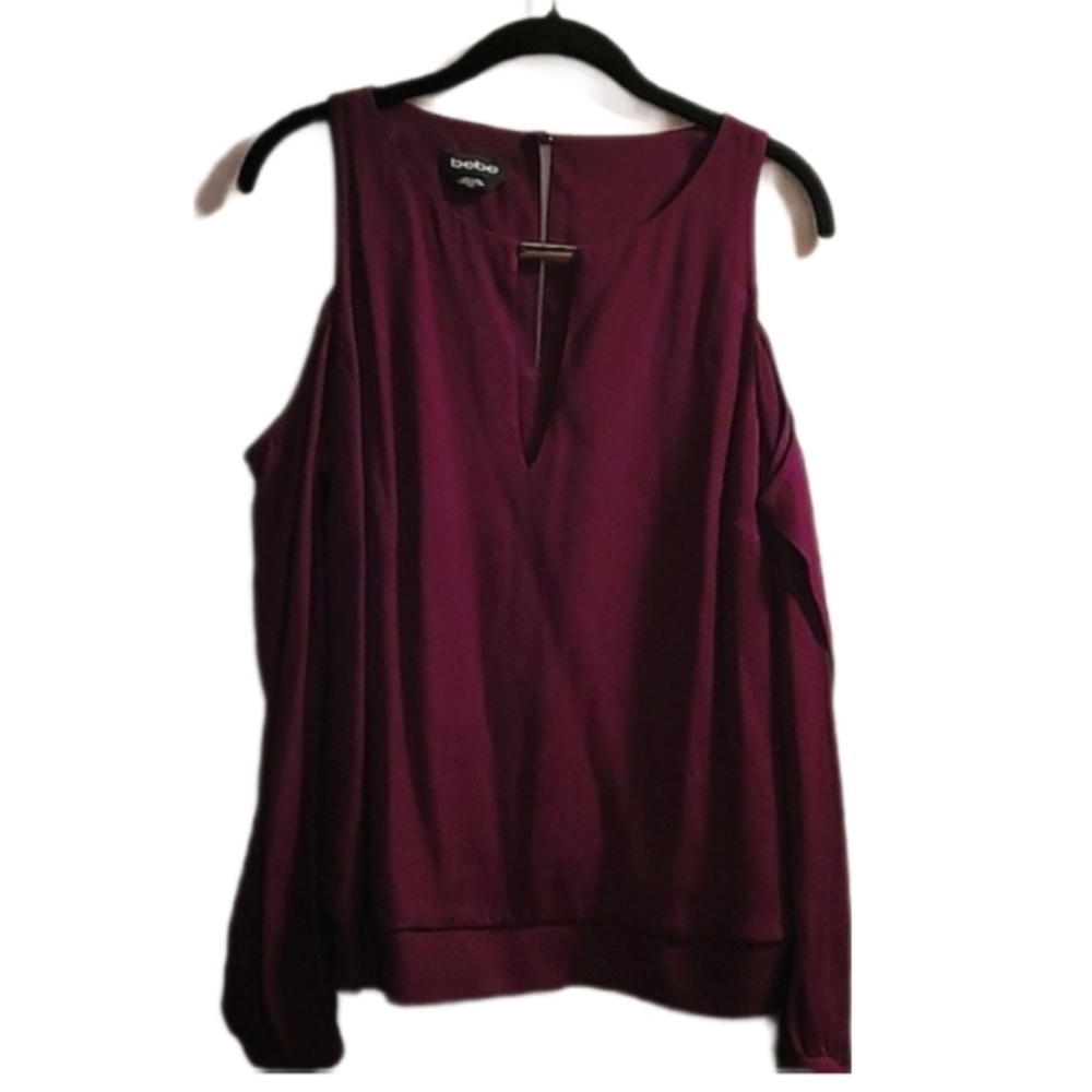 BEBE Cold Shoulder Blouse -